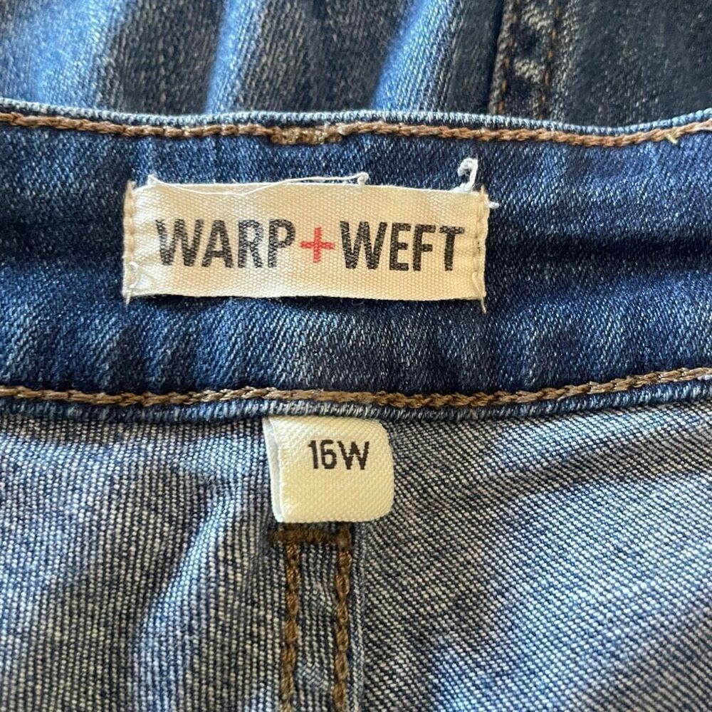Warp + Weft 16W Plus Size Denim Jean Lisbon Boyfriend Short - Picture 8 of 10